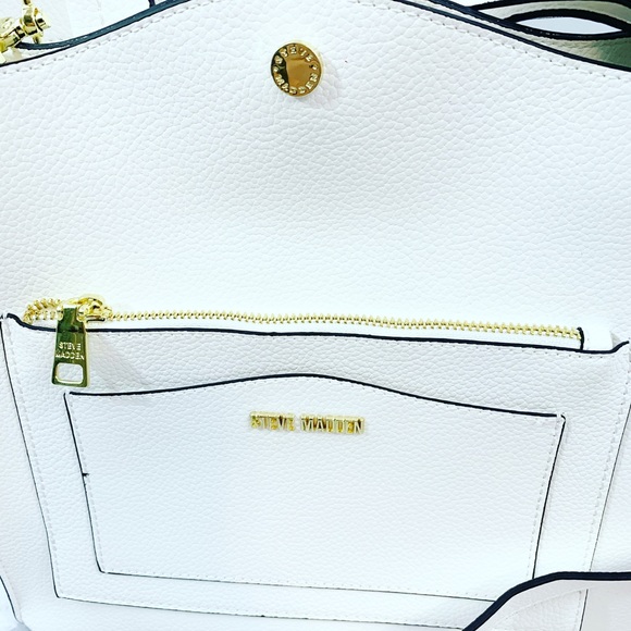 Steve Madden BLupita White Satchel Shoulder Bag - Picture 6 of 11